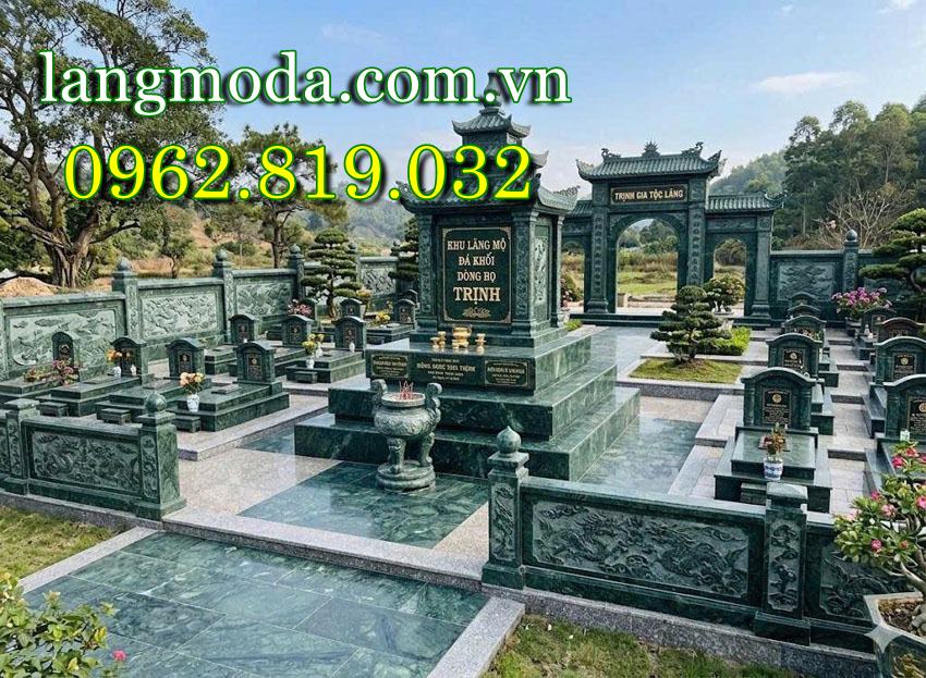 Mẫu khuôn viên lăng mộ gia đình đẹp 