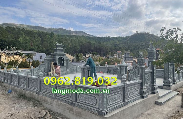 Mẫu lăng mộ đá gia đình đẹp bền vững, ít bảo trì