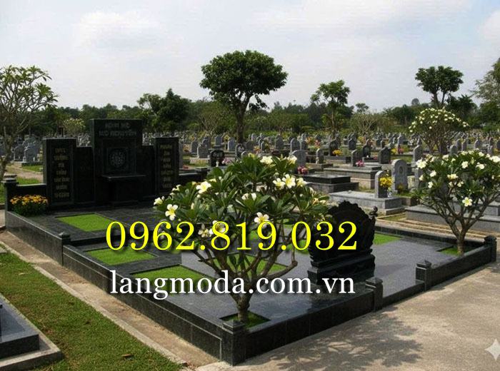 Mẫu lăng mộ gia đình đẹp hiện đại thiết kế tối giản, sang trọng