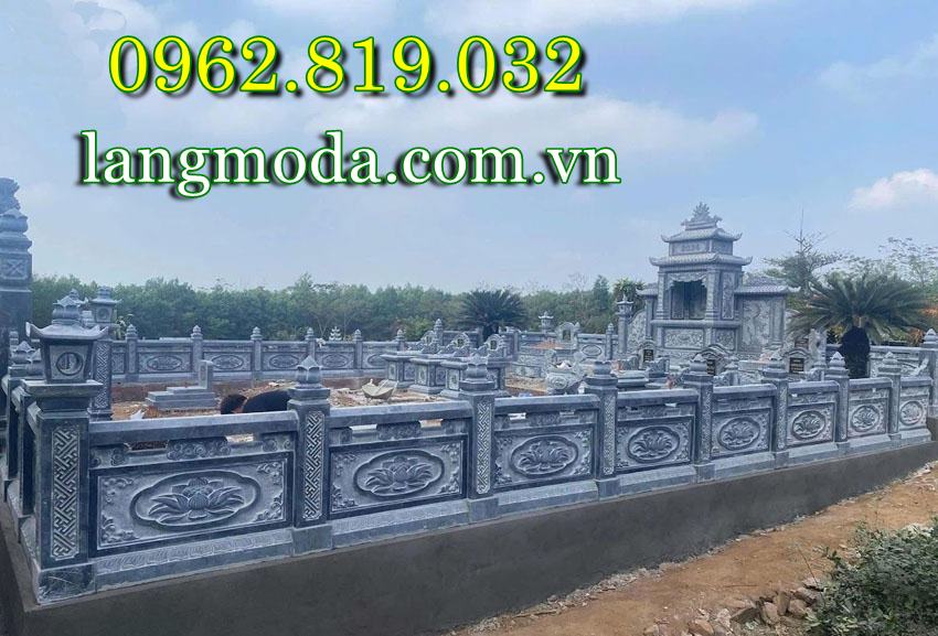 Mẫu lăng mộ gia đình xây theo nhu cầu diện tích 
