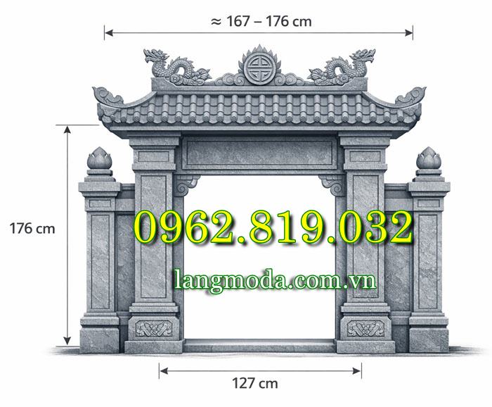 Tư vấn kích thước cổng nghĩa trang gia đình đẹp chuẩn phong thủy