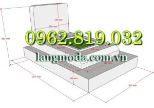 Kích thước xây mộ cải táng mộ bốc