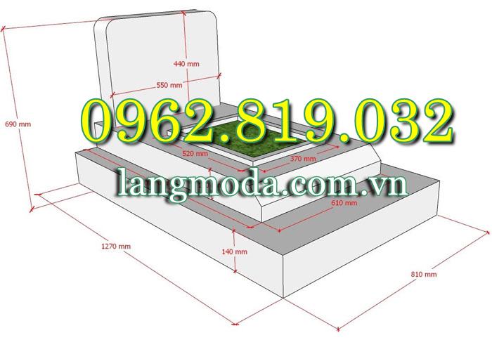 Kích thước xây mộ cải táng mộ bốc
