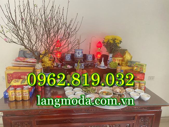 Các bày mâm cơm cúng tất niên trong nhà ngoài trời chuẩn lễ nghi ngày tết
