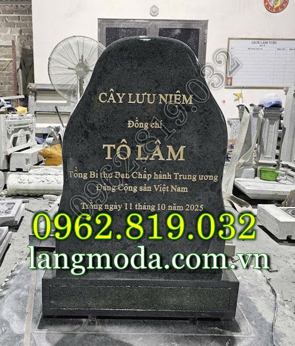 Bia đá trồng cây lưu niệm bằng đá tự nhiên