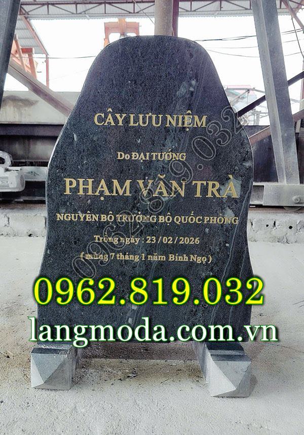 Cấu tạo bia đá trồng cây lưu niệm bằng đá xanh