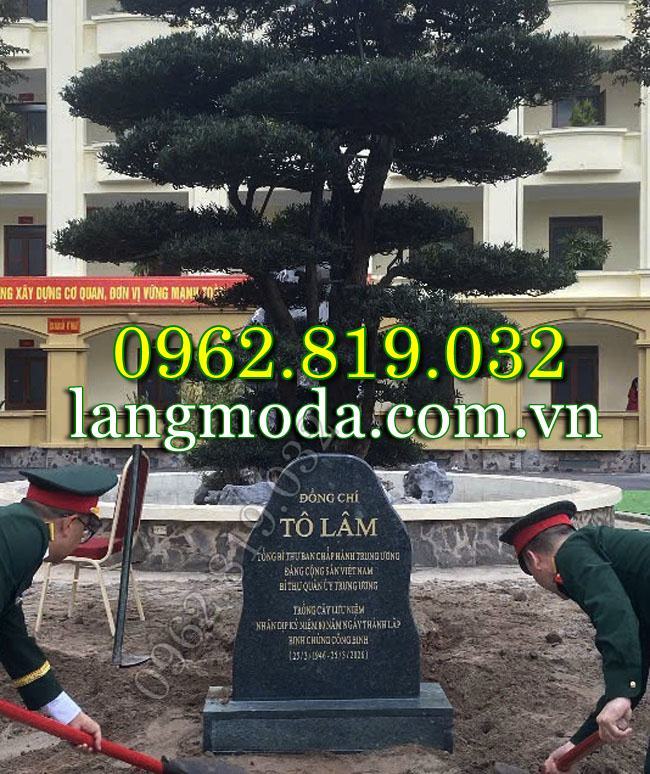 Kích thước bia ghi tên cây bằng đá tự nhiên