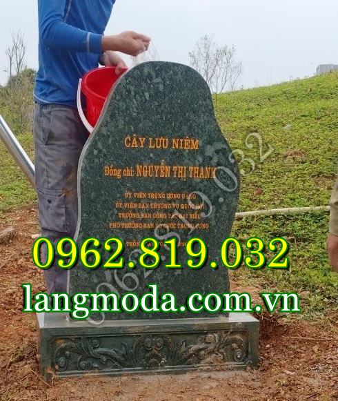 Mẫu bia đá ghi tên cây bằng đá tự nhiên