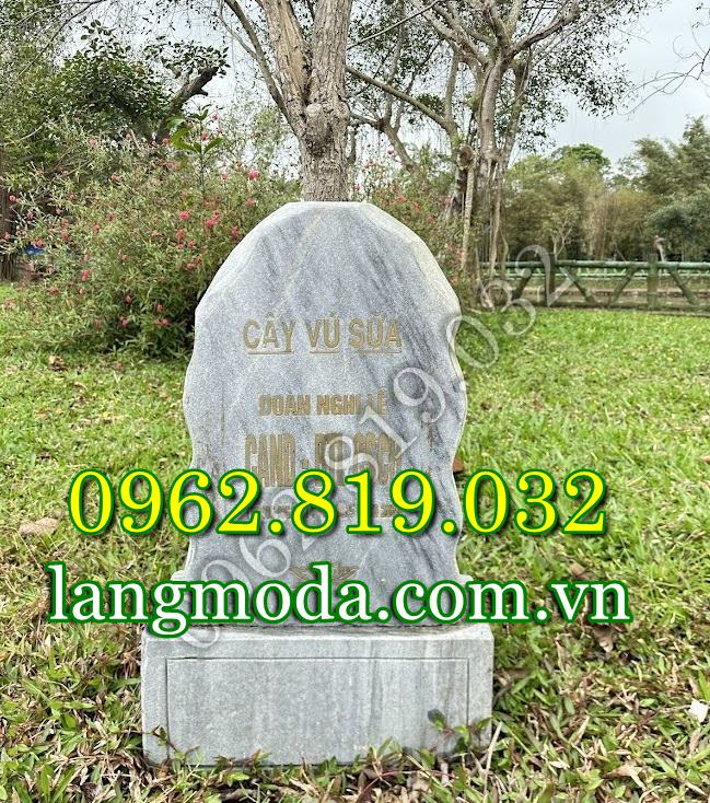 Mẫu bia đá trồng cây lưu niệm đẹp