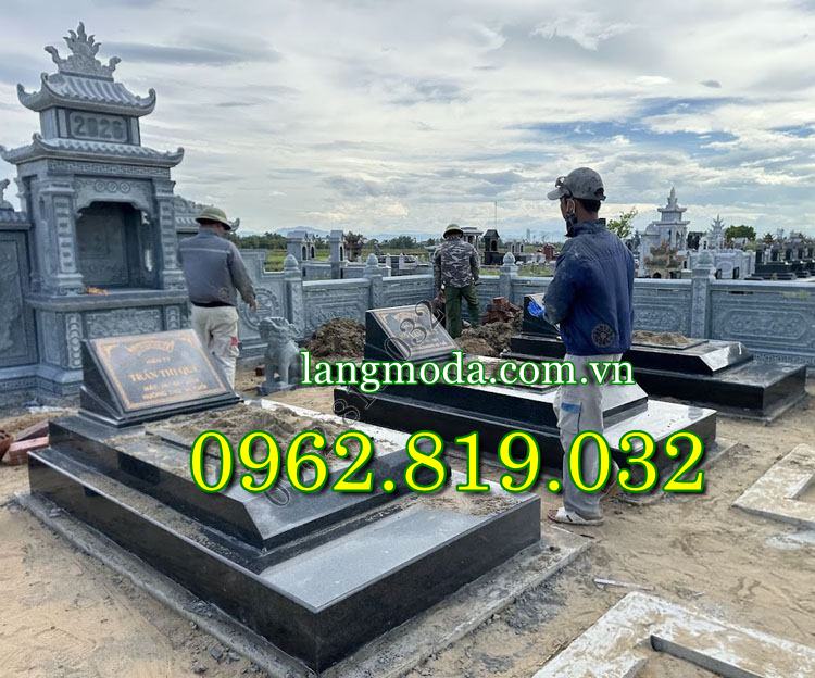 Mẫu mộ đẹp đơn giản thi công tại Hà Tĩnh