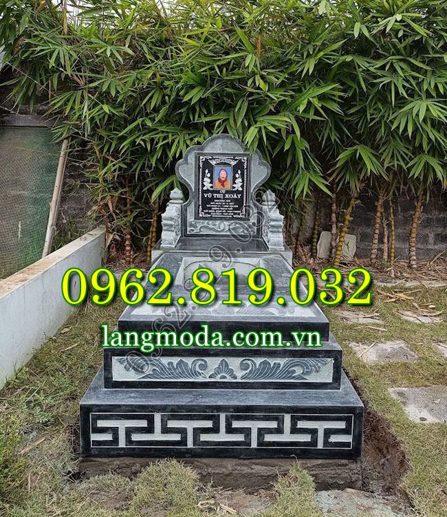 Mẫu mộ đơn giản bằng đá tự nhiên cho khu nghĩa trang quy hoạch