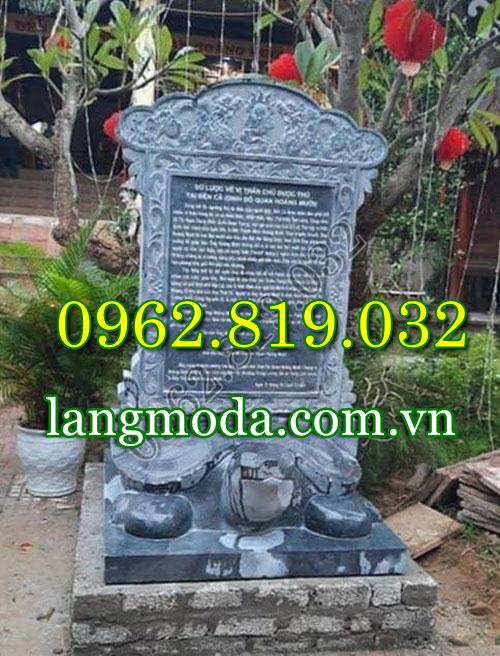 Mẫu bia đá công đức rùa đội bia