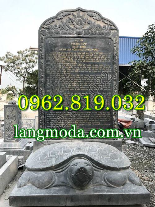 Bia đá trong không gian công trình tâm linh truyền thống