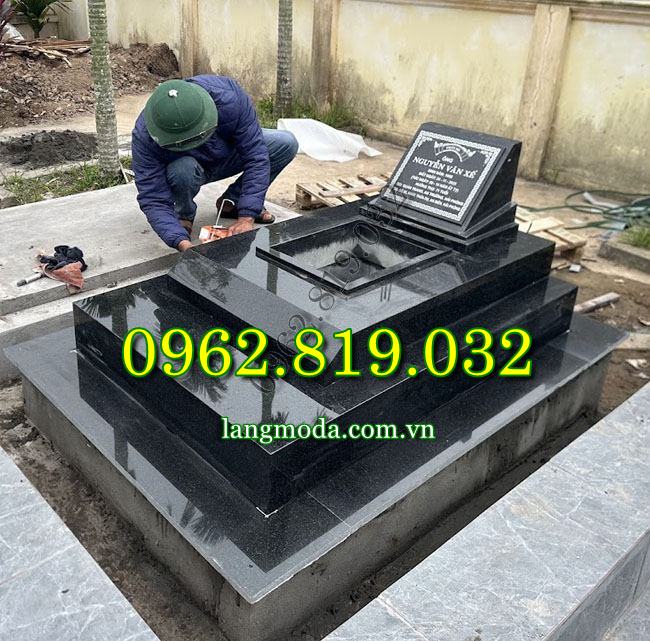 Mẫu mộ đá đẹp phong cách hiện đại