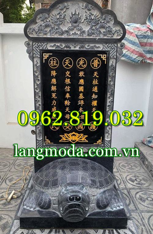 Mẫu rùa đội bia đá công đức