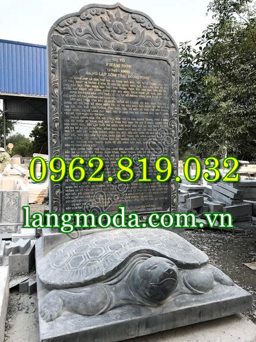 Rùa đội bia đá nhà thờ họ