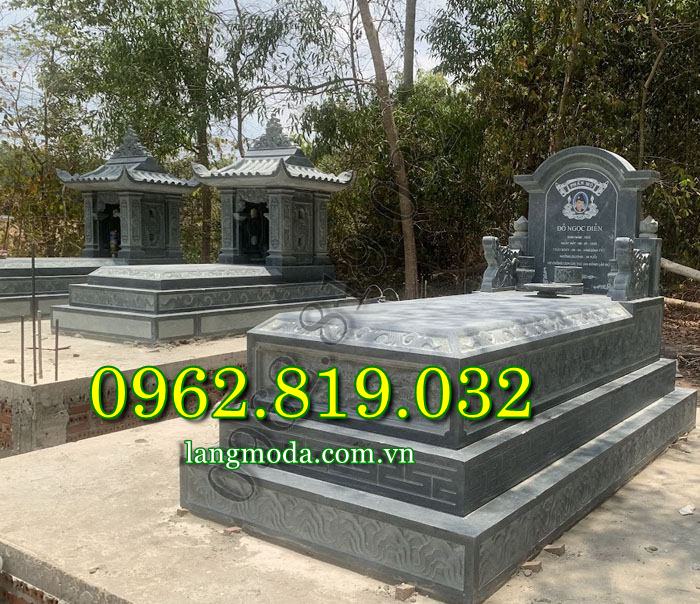 Mẫu mộ đá để tro cốt đẹp với các chi tiết trang trí tinh tế