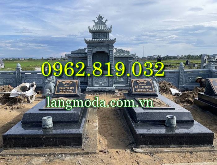 Mẫu mộ đôi để tro cốt thiết kế sang trong cao cấp