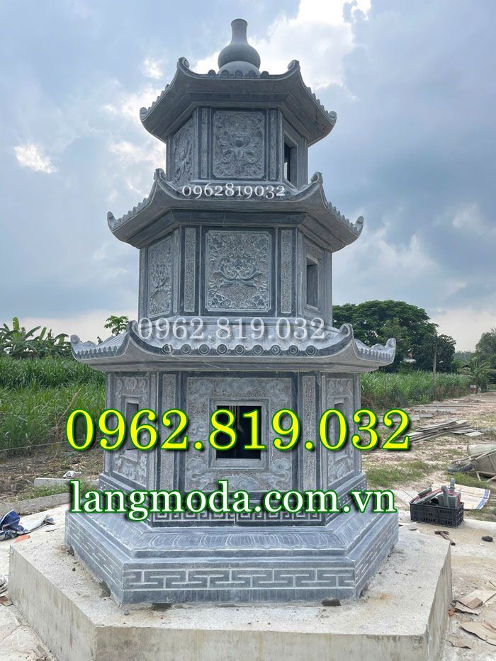 Mẫu mộ tháp phật giáo đẹp trong chùa 